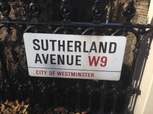 London Sutherland Street Sign