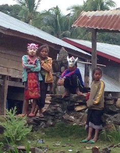 The boat’s staff tossed candies to these sweet children in one of the poor Lao villages we visited. This villagers had nothing to sell, so were just going about their lives while we were supposed to gawk. In the second village there was at least scarves to buy from them.
