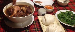 Yunnanese braised pork leg and steamed buns. Oh yes.